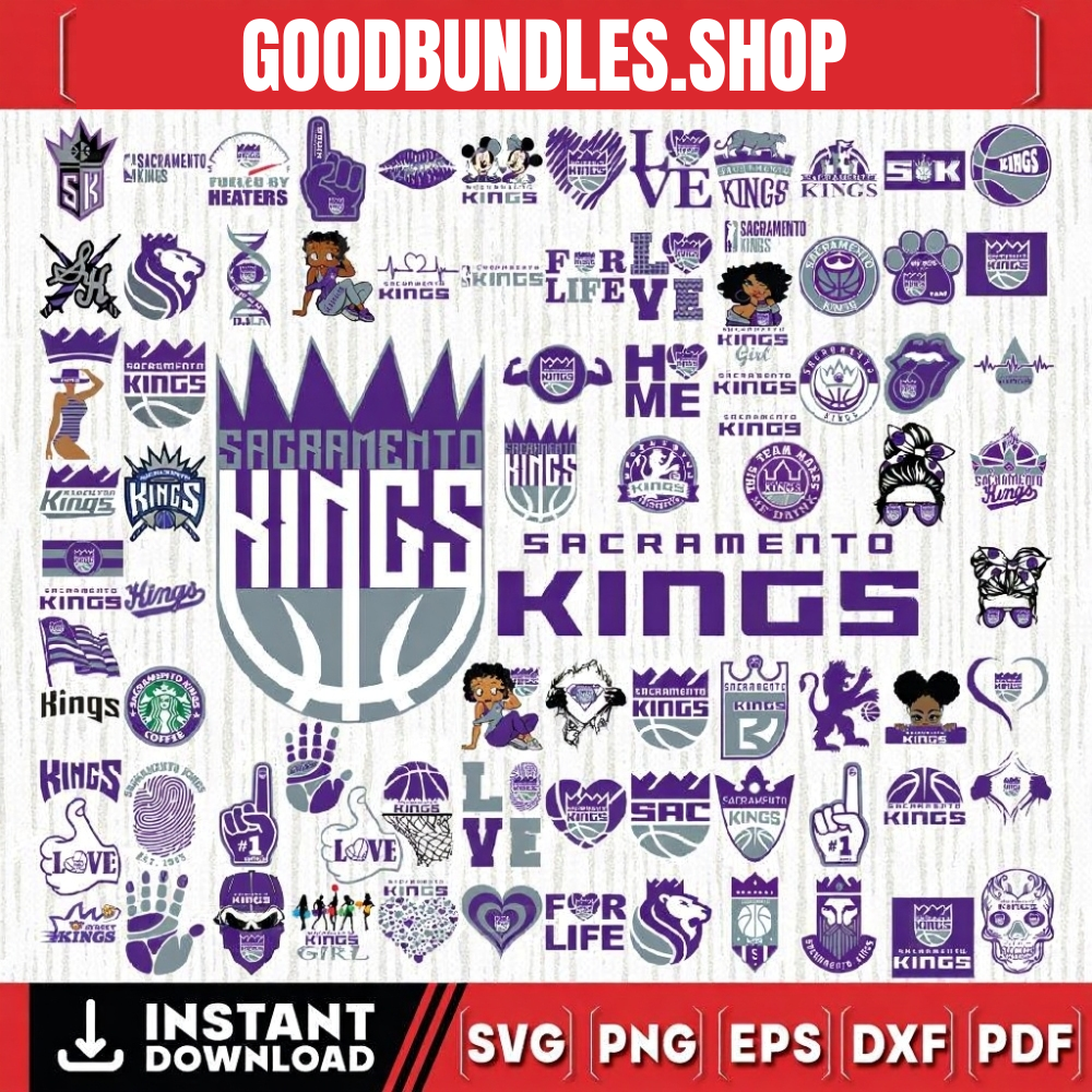 82 Files Sacramento Kings Team Bundles Svg, Sacramento Kings svg, NBA Teams Svg, NBA Svg, Png, Dxf, Eps, Instant Download