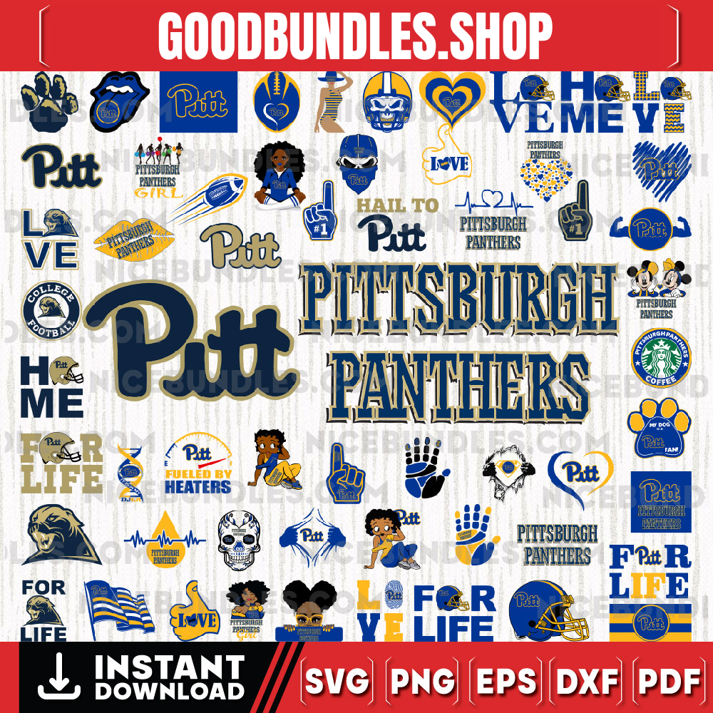 57 Files Pittsburgh Panthers Team Bundle Svg, Pittsburgh Panthers Svg, NCAA Teams svg, NCAA Svg, Png, Dxf, Eps, Instant Download