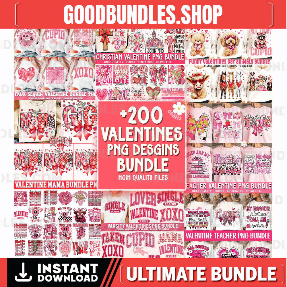 200 Valentines Day PNG Bundle, Valentine Mega Bundle Png, Valentine Teacher, Christian Valentine png, Valentine Mama Family, Kids Valentine