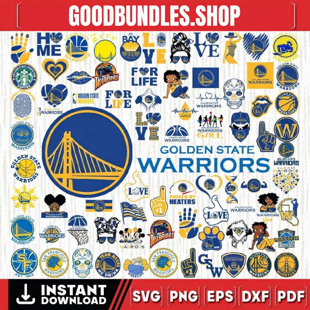 79 Files Golden State Warriors Baseball Team svg, NBA Logo GoldenState Warriors svg, NBA Teams Svg, NBA Svg, Png, Dxf, Eps, Instant Download