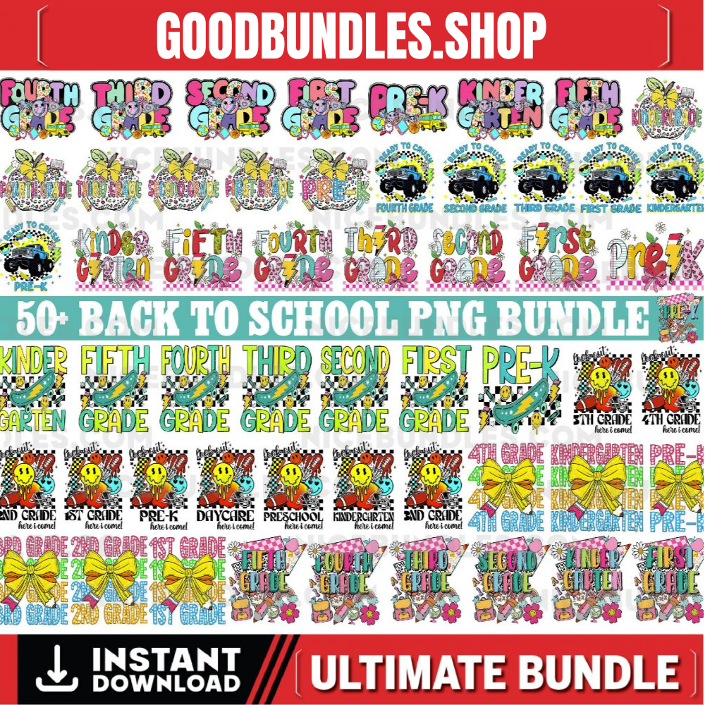 50+Retro Coquette Back to School Bundle, Kindergarten, First Day Of School Png, Teacher Png, First/Second/Third Grade Png, School Bundle Png
