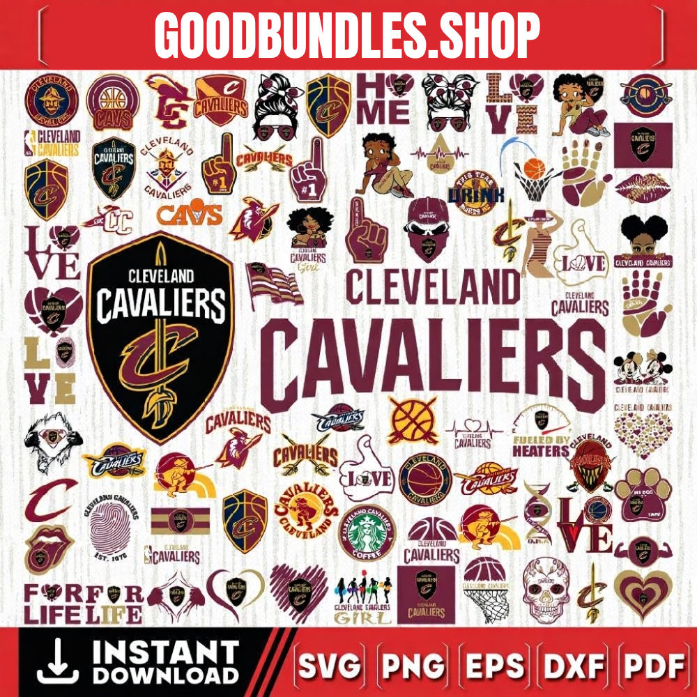 83 Files Cleveland Cavaliers Baseball Team svg, Cleveland Cavaliers svg, NBA Teams Svg, NBA Svg, Png, Dxf, Eps, Instant Download