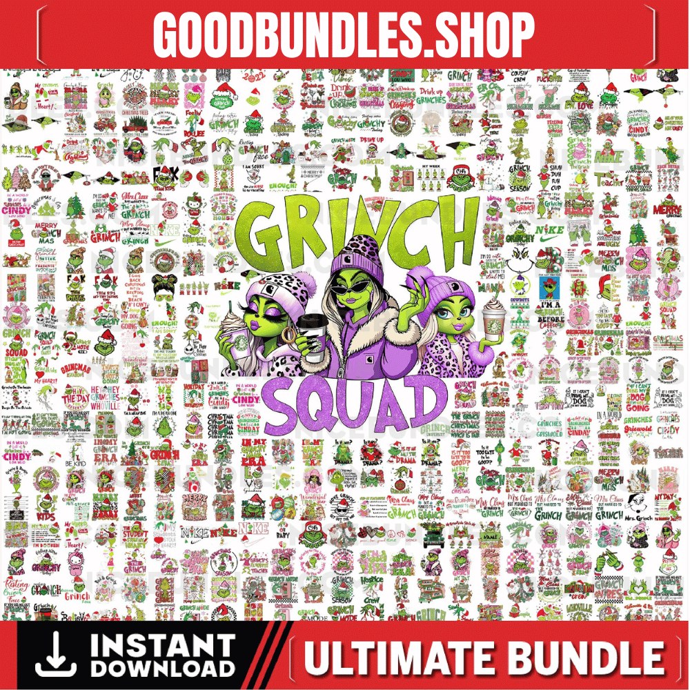 1000+ Grinch Christmas SVG – PNG, The Grinch Christmas, Grinch T Shirt Design, Merry Grinchmas Png, Christmas Sublimation, Retro Grinch Png