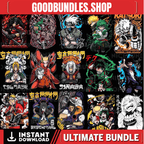 2500+ New Premium Anime T-shirt design for clothing business and personal use (and 1800+ Design Freebies) Highly Recommended!