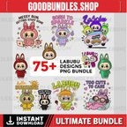 80 Labubu Design PNG Bundle | Kawaii Cute Digital Stickers |cute labubu png | labubu figures Art | labubu download | Labubu PNG Clipart