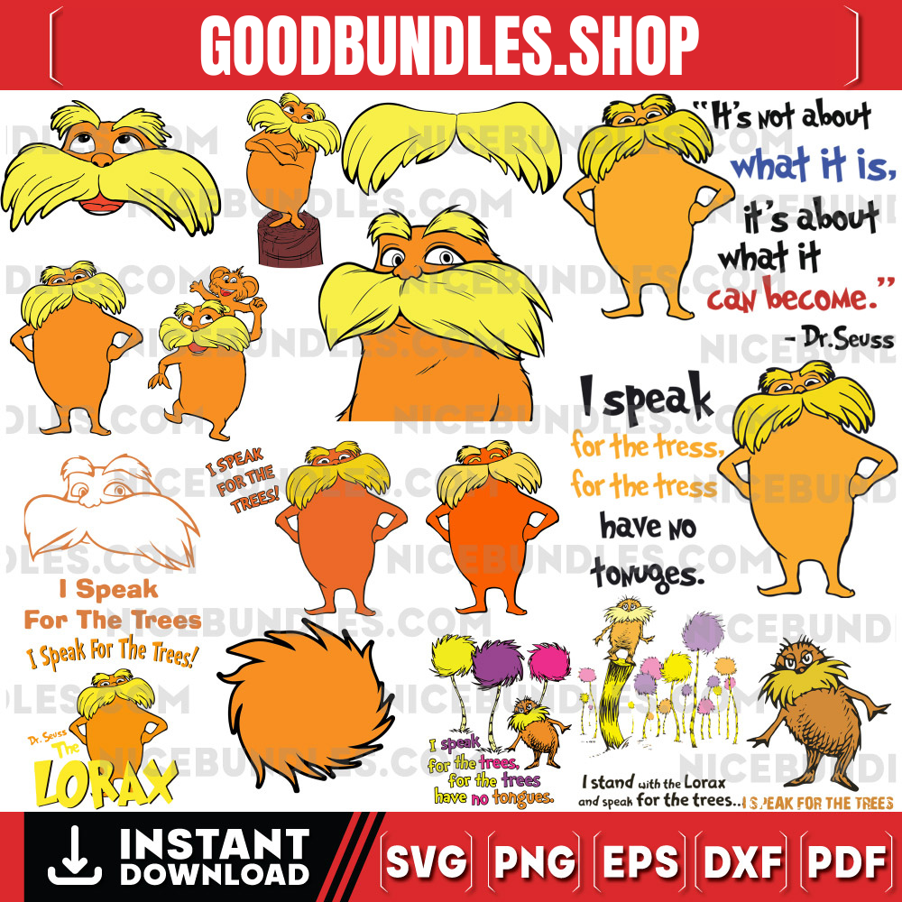 Lorax I Speak For The Trees Svg,Dr Seuss Svg Lorax,Dr Seuss Lorax Svg, Lorax Svg, Instant Download