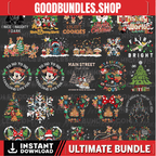 Bundle Merry Christmas Svg Png, Christmas Mouse And Friends, Xmas Png, Christmas Friends Png, Holiday Season Png