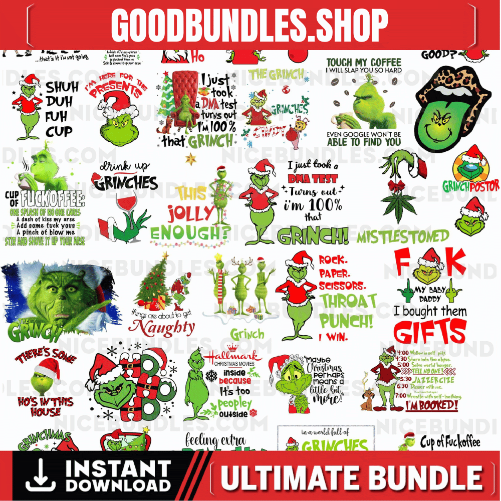 140+ Files The Grnich Png Bundle, Merry Grnichmas Png, Retro Grinc Png, Christmas Sublimation, Digital Sublimation, Unique Designs