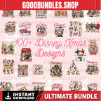 100+ Disney Christmas Design 300 Dpi, Mouse and Friends Png Bundle, Disneyland Christmas Png Download files, Disneyworld T-shirt Design