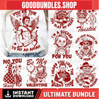 Funny Horror Valentines SVG Bundle, Adult Humor Valentines Day svg, Snarky Nightmare Love svg, Scary Vday svg, Trendy Valentine Shirt svg