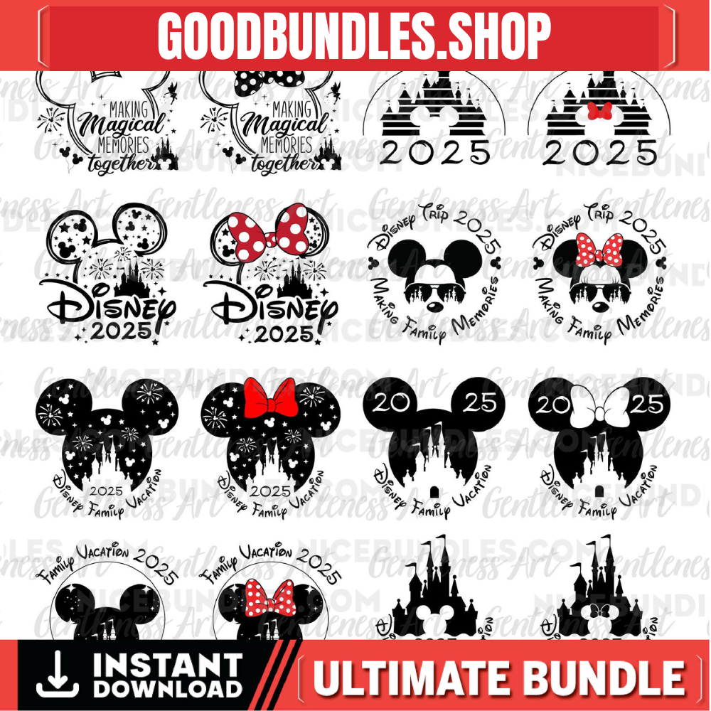 Bundle Squad Svg, Making Family Memories, Family Vacation Svg, Family Squad Svg, Friend Squad Svg, Vacay Mode Svg, Magical Kingdom Svg