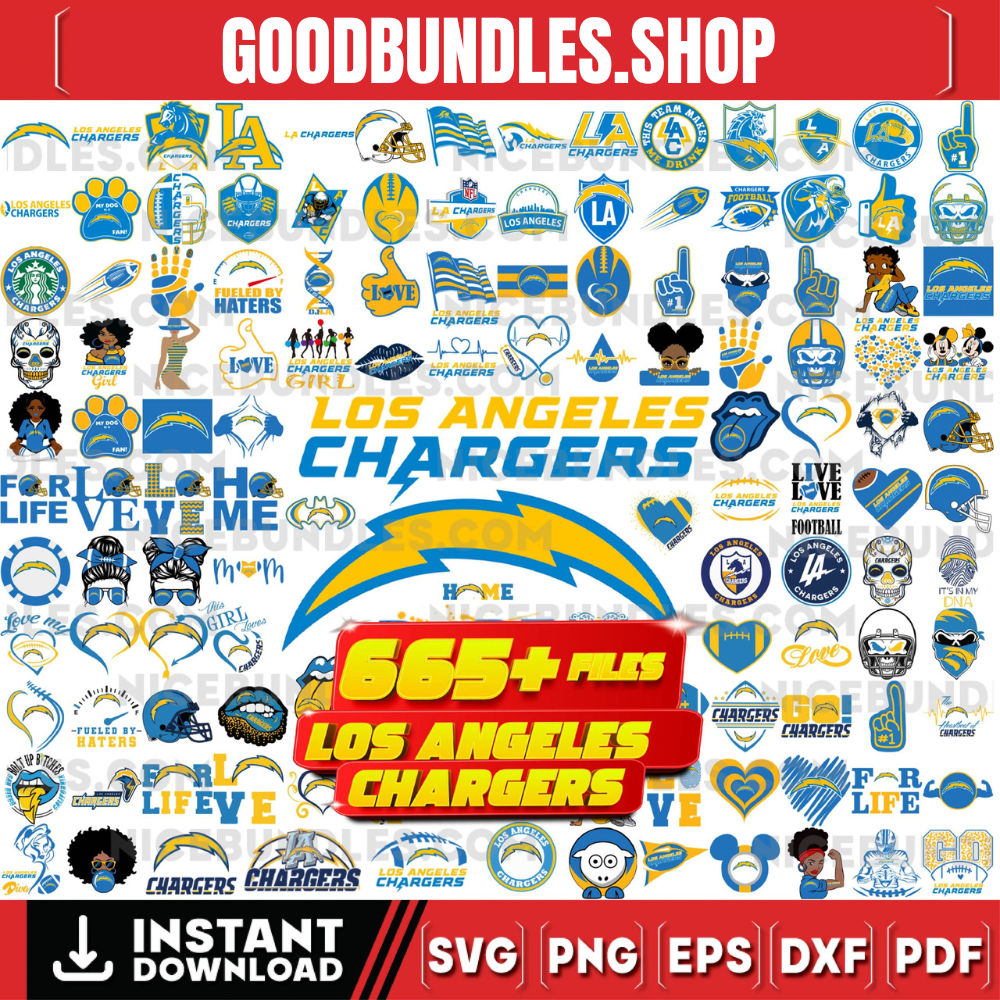 665 Files Los Angeles Chargers Svg Bundle, Los Angeles Svg, Chargers svg, Los Angeles Chargers Svg, NFL teams svg, NFL svg, Team Bundle Svg, png dxf,eps