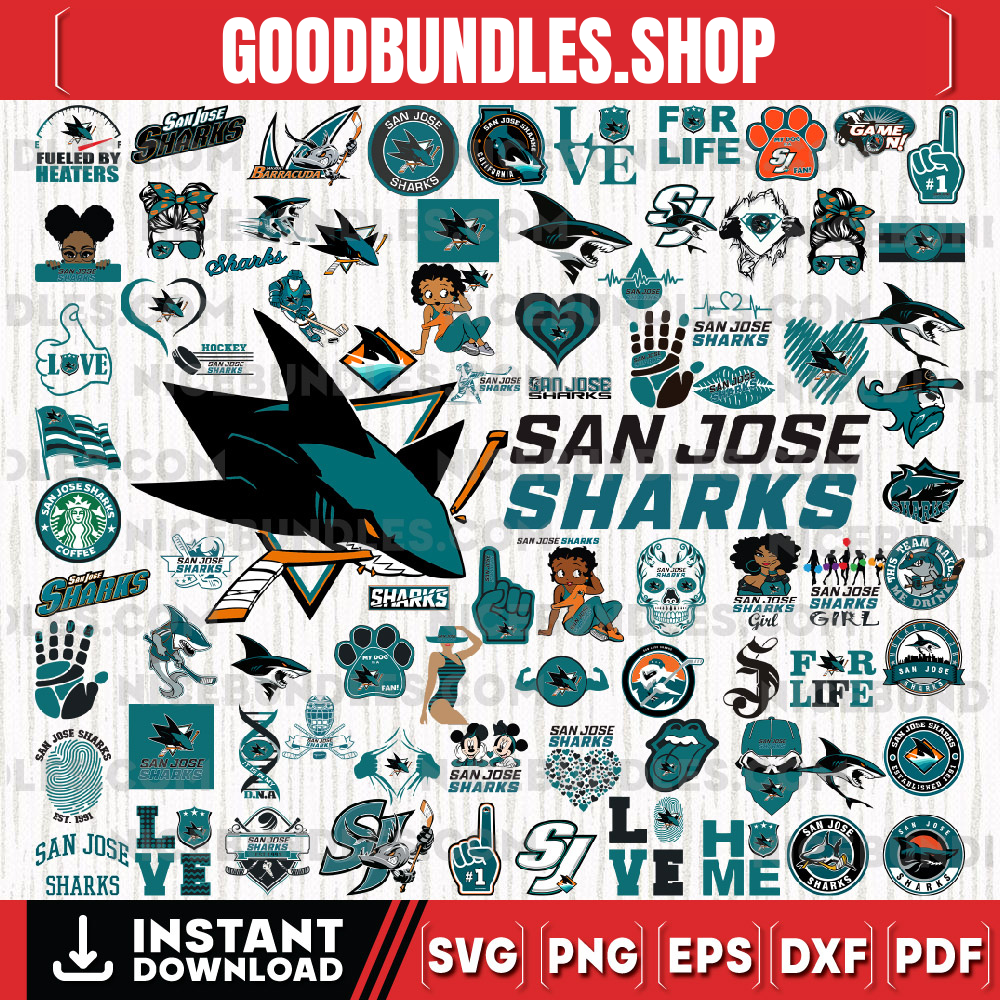 83 Files San Jose Sharks Team Bundles Svg, dxf, png, eps, San Jose San Jose Sharks svg, NHL Svg, NHL Svg, Png, Dxf, Eps, Instant Download