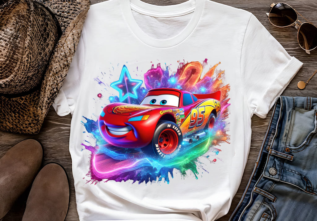 13 PNG Lightning McQueen Cars Splash and Watercolor Digital design PNG file for sublimation – High Resolution -Instant Digital PNG Download